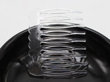 50 Clear Plastic Hair Clips Side Combs Pin 46mm