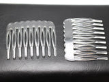 50 Clear Plastic Hair Clips Side Combs Pin 46mm