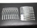 50 Clear Plastic Hair Clips Side Combs Pin 46mm