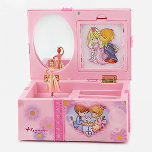 Dancing Girl Music Box Jewelry Storage Organizer