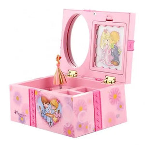 Dancing Girl Music Box Jewelry Storage Organizer