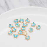 Butterfly Shape Charm Enamel Floating Pendant DIY Jewelry