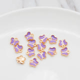 Butterfly Shape Charm Enamel Floating Pendant DIY Jewelry