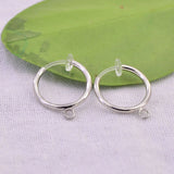 50 PCS Copper Spring Ear Hook Rhodium/Gold/Silver No Ear Hole Ear Clip