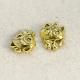 50PCS Metal Cat Charms Pendant for DIY Jewelry Making