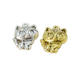50PCS Metal Cat Charms Pendant for DIY Jewelry Making