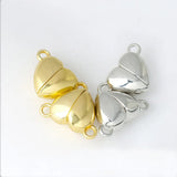 50 PCS Heart Necklace Magnet Clasps Jewelry Making DIY Accessories