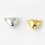 50 PCS Heart Necklace Magnet Clasps Jewelry Making DIY Accessories
