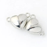 50 PCS Heart Necklace Magnet Clasps Jewelry Making DIY Accessories