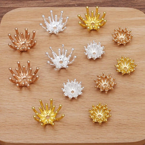 50 PCS Flower Stamen Bead Caps DIY Jewelry Making Material
