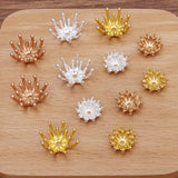 50 PCS Flower Stamen Bead Caps DIY Jewelry Making Material