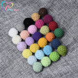 50 PCS 16 MM 20 MM Wooden Beads Balls for DIY Decoration Baby Teether