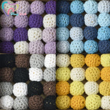 50 PCS 16 MM 20 MM Wooden Beads Balls for DIY Decoration Baby Teether