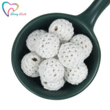 50 PCS 16 MM 20 MM Wooden Beads Balls for DIY Decoration Baby Teether