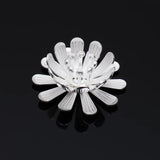 50 PCS 17mm Brass Filigree Stamens Flower Bead Caps Base Settings