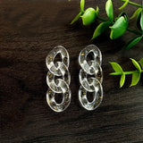 50 PCS Acrylic Chain Buckle 17x23mm for DIY Jewelry Making