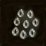 50 PCS Acrylic Chain Buckle 17x23mm for DIY Jewelry Making
