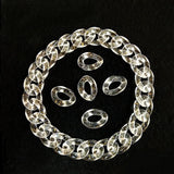 50 PCS Acrylic Chain Buckle 17x23mm for DIY Jewelry Making