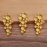 50 PCS 20x41mm Flowers DIY Metal Alloy for Jewelry Making
