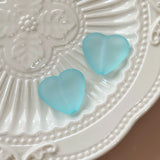 50 PCS Acrylic Heart Beads DIY Jewelry Making 24x21x9mm