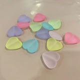 50 PCS Acrylic Heart Beads DIY Jewelry Making 24x21x9mm