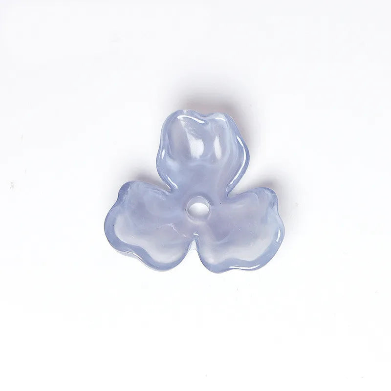 50 PCS Acrylic Flower Bead Caps for Hairpin Earrings DIY Craft