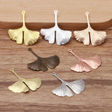 50 PCS 26x29mm Leaf Charms Brass Filigree Leaves Pendant DIY Jewelry