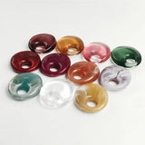 50 PCS Acrylic Oval Pendant Charms For Jewelry Making