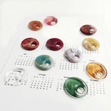 50 PCS Acrylic Oval Pendant Charms For Jewelry Making
