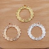 50 PCS Metal Alloy Pendant Charms 34*34mm DIY Jewelry Making Material