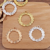50 PCS Metal Alloy Pendant Charms 34*34mm DIY Jewelry Making Material