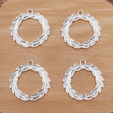 50 PCS Metal Alloy Pendant Charms 34*34mm DIY Jewelry Making Material