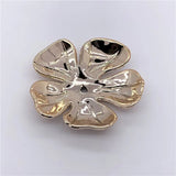 50 PCS 36-38mm Acrylic Shell Flower Bead Caps Tray Jewelry Findings