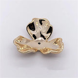 50 PCS 36-38mm Acrylic Shell Flower Bead Caps Tray Jewelry Findings