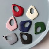 50 PCS Water Drop Wood Pendant Charms for DIY Jewelry Making