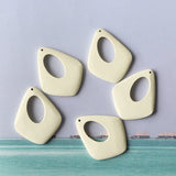 50 PCS Water Drop Wood Pendant Charms for DIY Jewelry Making