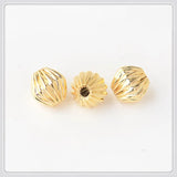 50 PCS 4mm 5mm Brass Rhombus Beads Spacer For DIY Jewelry Making