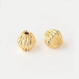 50 PCS 4mm 5mm Brass Rhombus Beads Spacer For DIY Jewelry Making