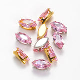 50 PCS 5x10mm Horse Eye Crystal Zircon DIY Jewelry Accessories
