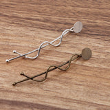 50 PCS Hair Clip Settings Metal Barrettes DIY Hair Clips Blank Hairpin Base