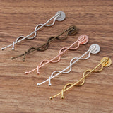 50 PCS Hair Clip Settings Metal Barrettes DIY Hair Clips Blank Hairpin Base