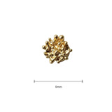 50 PCS 6x6mm Plated Stamen Flowers Metal Alloy Flowers DIY Jewelry Making