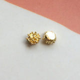 50 PCS 6x6mm Plated Stamen Flowers Metal Alloy Flowers DIY Jewelry Making