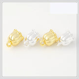 50 PCS 7x8mm Flowers Tassels Caps Pendant Charms DIY Jewelry Making Material