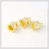 50 PCS 7x8mm Flowers Tassels Caps Pendant Charms DIY Jewelry Making Material