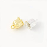 50 PCS 7x8mm Flowers Tassels Caps Pendant Charms DIY Jewelry Making Material