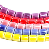 50 PCS Ceramic Cylinder Beads DIY Spacer Loose Bead Jewelry Making