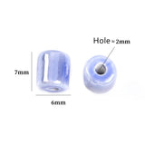50 PCS Ceramic Cylinder Beads DIY Spacer Loose Bead Jewelry Making