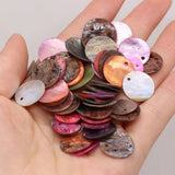 50 PCS Natural Shell Pendant Mother Of Pearl For Jewelry Making DIY