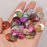 50 PCS Natural Shell Pendant Mother Of Pearl For Jewelry Making DIY